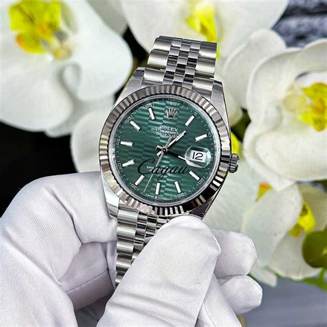 rolex datejust 41 green fluted|Rolex Datejust 41 specifications.